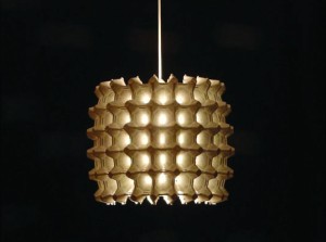 eggs crate lamp