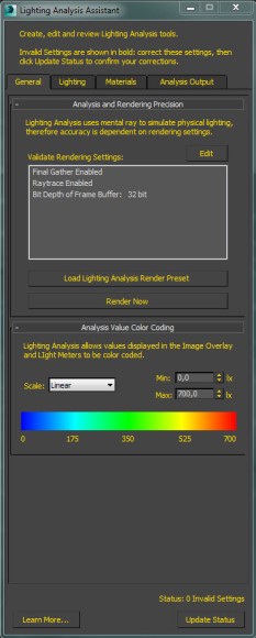 Lighting Analysis Assistant