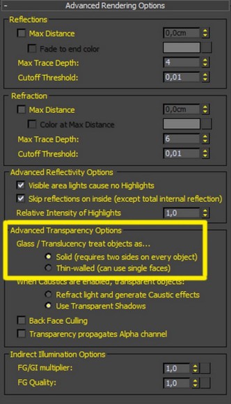 material advanced settings Advanced Workflow