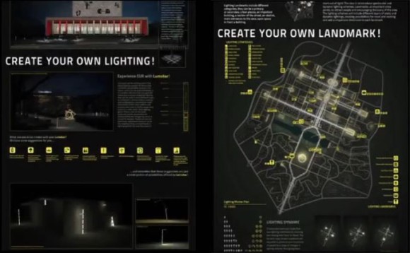 Urban lightscape Create your own Landmark