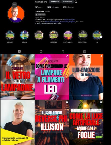 luxemozione su instagram